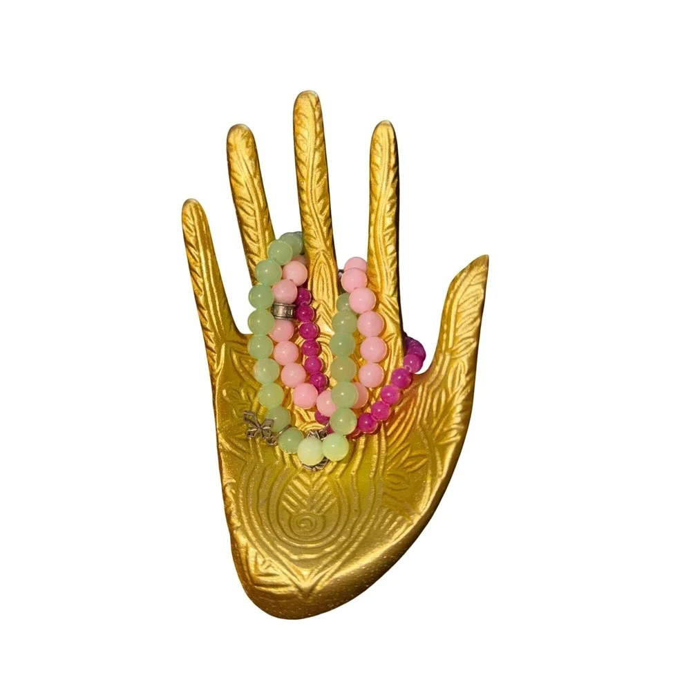 Chavez for Charity CFC Beaded Stretch Bracelets Owl Cross‎ Charms Set of 3